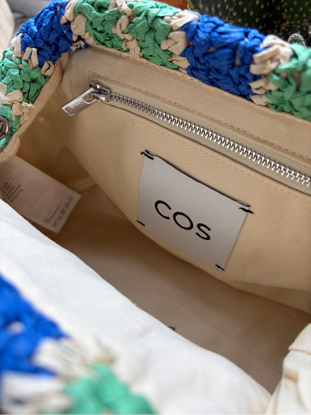 COS Raffia Clutch Bag. - Picture 4 of 5